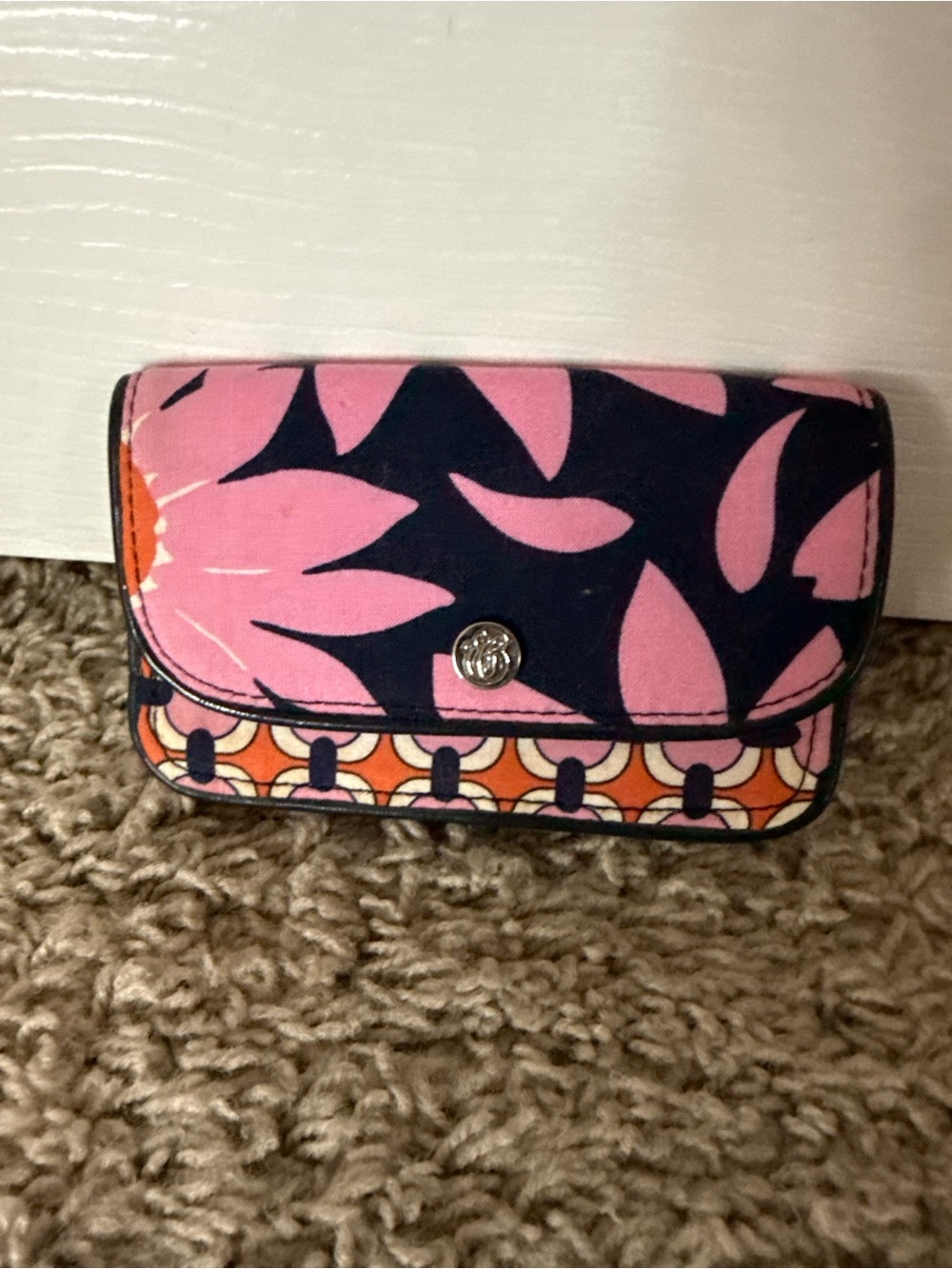 Vera Bradley Printed Floral Compact Wallet - Pink